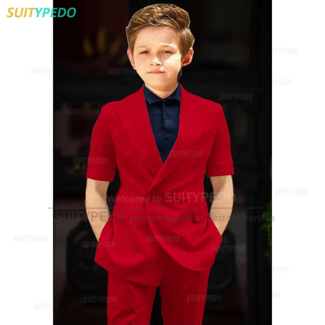 Big Boys Suit Graduation Ceremony Formal Outfits Birthday Party Newest Full Children's Set Homecoming Custom Fashion Costumes