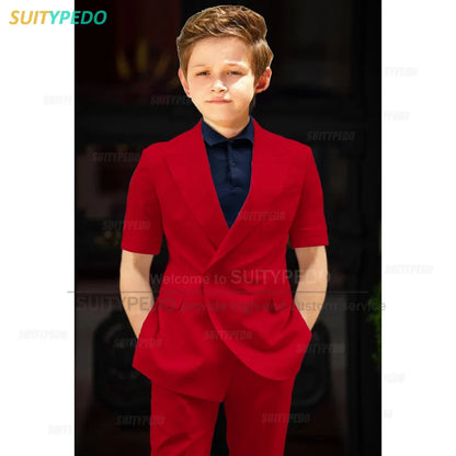 Big Boys Suit Graduation Ceremony Formal Outfits Birthday Party Newest Full Children's Set Homecoming Custom Fashion Costumes