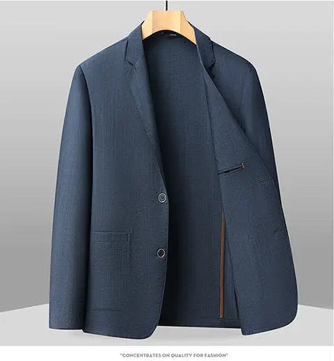 Blazer Men's Fashion Outdoor Travel Wedding Stylish Multi-purpose Casual Slim-Fitting Lightweight Cool and Breathable Blazer