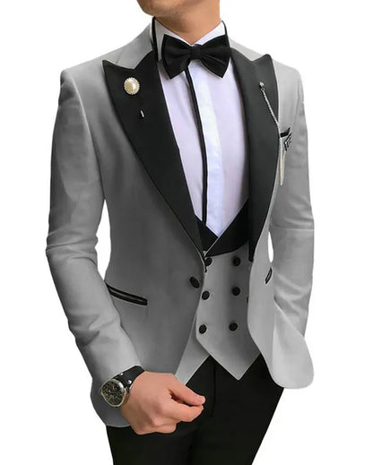 Navy Blue Fashion Design Costume Homme Party Mens Suits Wedding Suits For Men Terno Masculino Slim Fit Tuxedos Groomsman