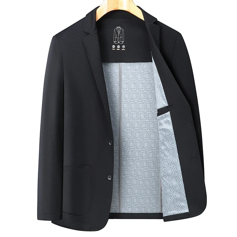 2026 High Quality Fashion Handsome Autumn New Business Fashion Business Suit Solid Color Single West Coat M-4XL