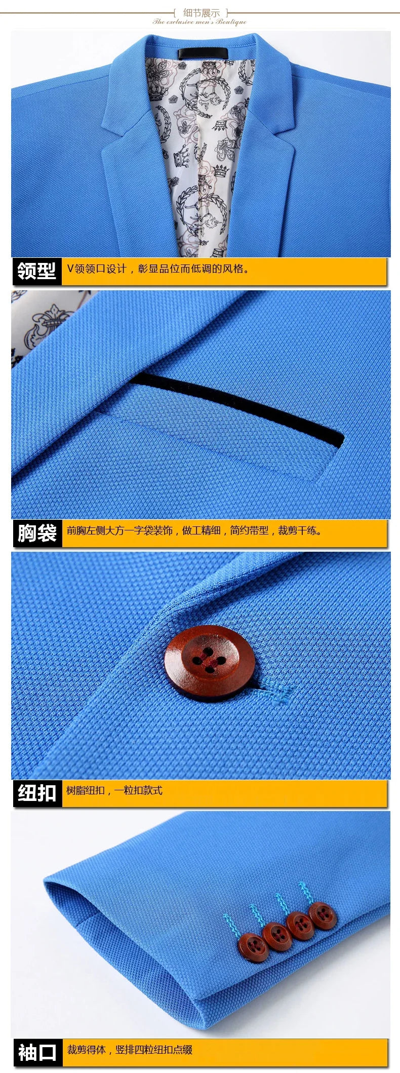 Men's Casual Blazer Single Breasted Slim Fit for Men – Multi-Color – Office & Daily Wear