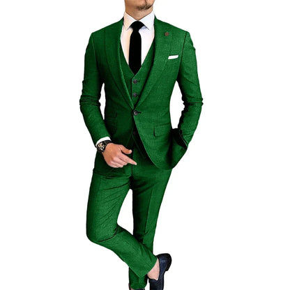 Men's Slim Fit Single Breasted Suit for Weddings, Graduation & Smart Casual Wear – Multi-Color