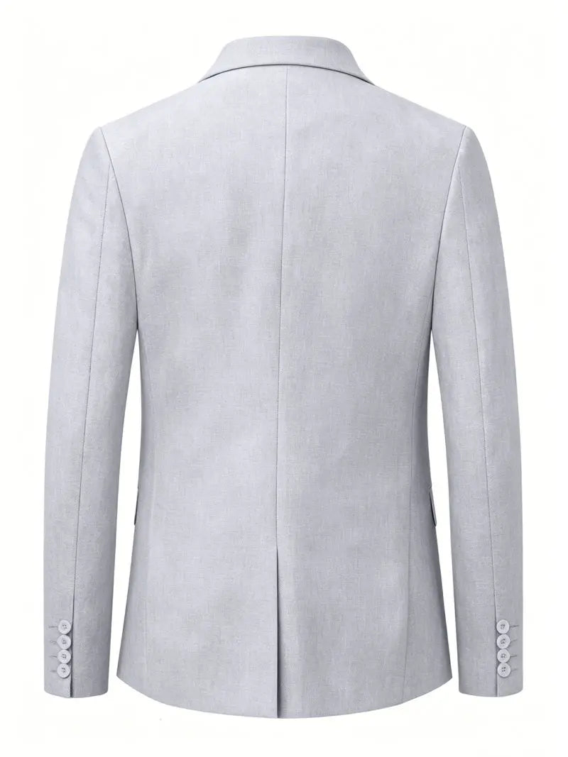 Mens Clothing 2026 Blazers Para Hombres Vintage Cotton Linen Single Button Designer Business Social Jaqueta Masculina Man Suits