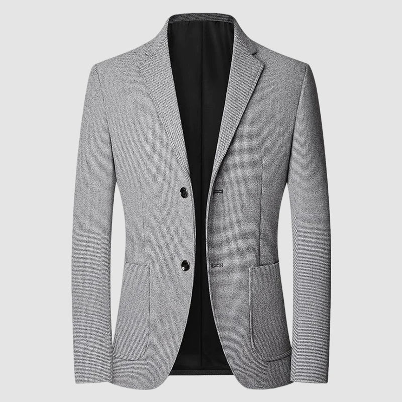 Blazer Men's Fashion Solid Color Wedding Dress Casual Host Gentleman Slim-Fitting Trendy Banquet Versatile Business Blazer
