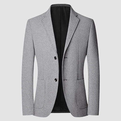 Blazer Men's Fashion Solid Color Wedding Dress Casual Host Gentleman Slim-Fitting Trendy Banquet Versatile Business Blazer