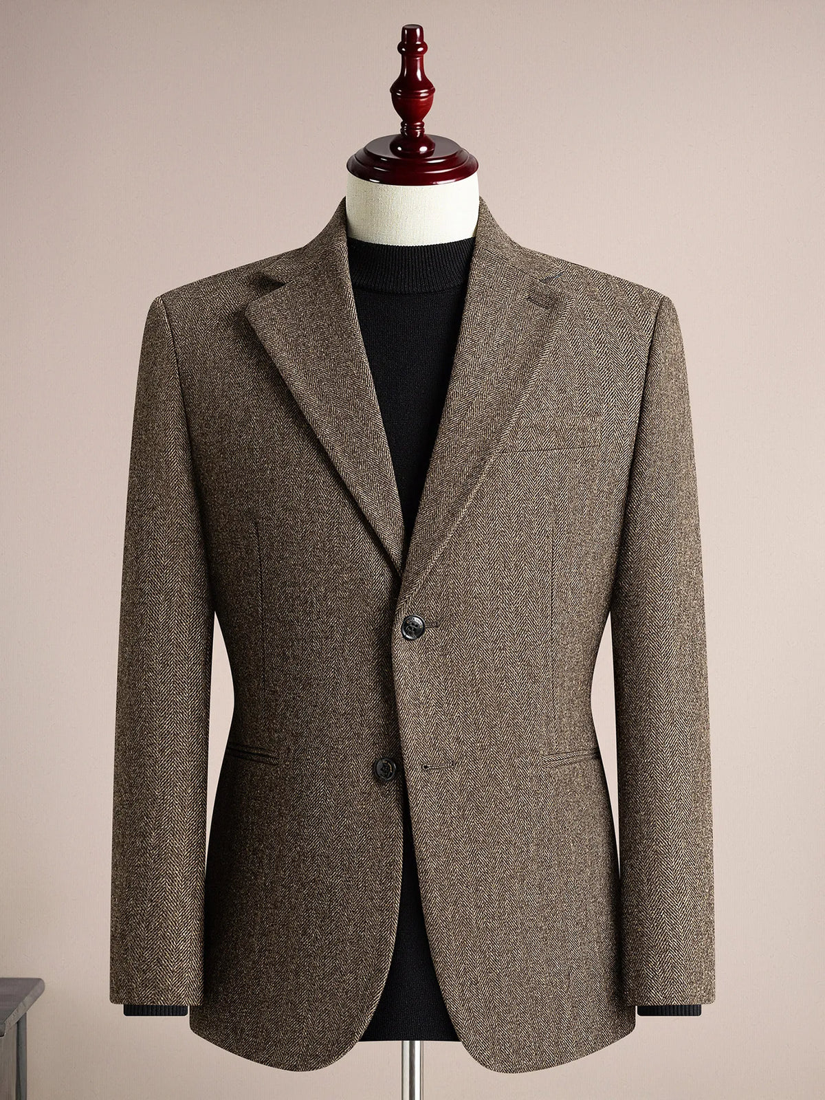 Autumn Winter Thicken Warm 50% Woolen Men Suit Jacket Retro Style Fashion Business Slim Fit Casual Wedding Groom Coats Tailcoat