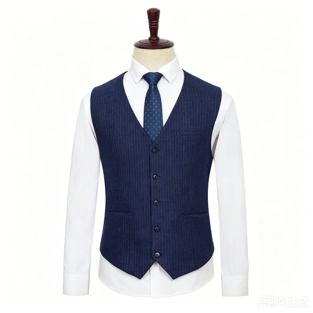 Men's Plus Size Checkered Vest – Single Breasted Formal Waistcoat for Weddings & Groomsmen