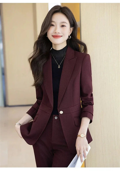 Women Blazers Spring Summer New Fashion Korean Silk Satin Suit V-neck Loose Top Jacket Single Button Suit Blazers Outerwear