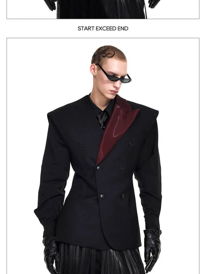 Fashion Original Personalized High Quality Sleeveless Vest Coat Men 2025 New Double Breasted Street Male Waistcoat JY4030