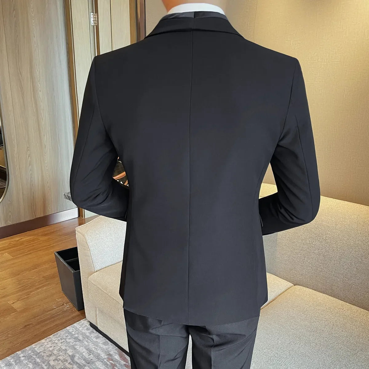 High Quality Men's Wedding Groom Suit Jacket Business Formal Dress Suit Jackets Casual Slim Fit Office Social Banquet Blazers