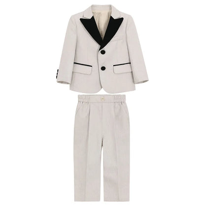 Boys Fashion Blazer Jacket Waistcoat Pants Wedding Suits Kids Morning Coat Formal Dress Children Tuxedos Toddler Clothes Sets
