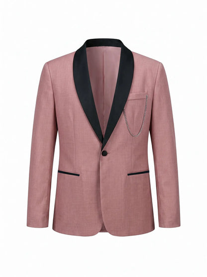 Men's Casual Business Suit Formal Gentleman Wedding Groom Best Man Tuxedo Slim Fit Blazer Jacket Fashion Party Office Wear
