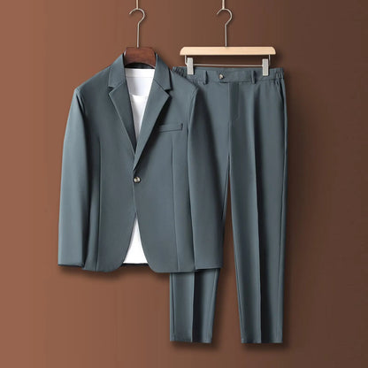 Men's Casual Suit Jacket Korean Style Loose Trendy Single-Breasted Shoulder Spring Autumn Cool Stylish