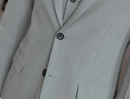 High-End Men's Wedding Suit 3-Piece Set Handsome Banquet Smart Casual Fashionable Three-Quarter Length Vest Trousers Four Season