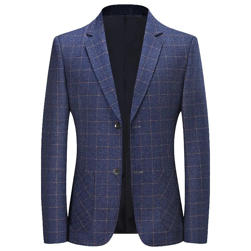 Blazer - New Men's Fashionable Outdoor Travel Premium Business Gentleman Wedding Stylish Multi-purpose Plaid Casual Blazer
