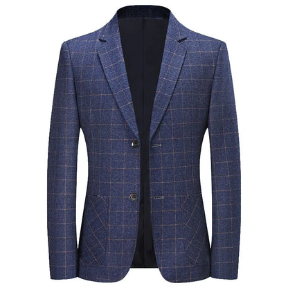 Blazer - New Men's Fashionable Outdoor Travel Premium Business Gentleman Wedding Stylish Multi-purpose Plaid Casual Blazer
