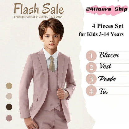 Boys Suit Set for Kids – Formal Tuxedo for Wedding, Party & Special Occasions