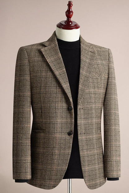 2026 Spring Wool Suit Jacket for Men High Quality Casual Business Formal Jacket Slim Fit Wedding Groom Blazers Masculino