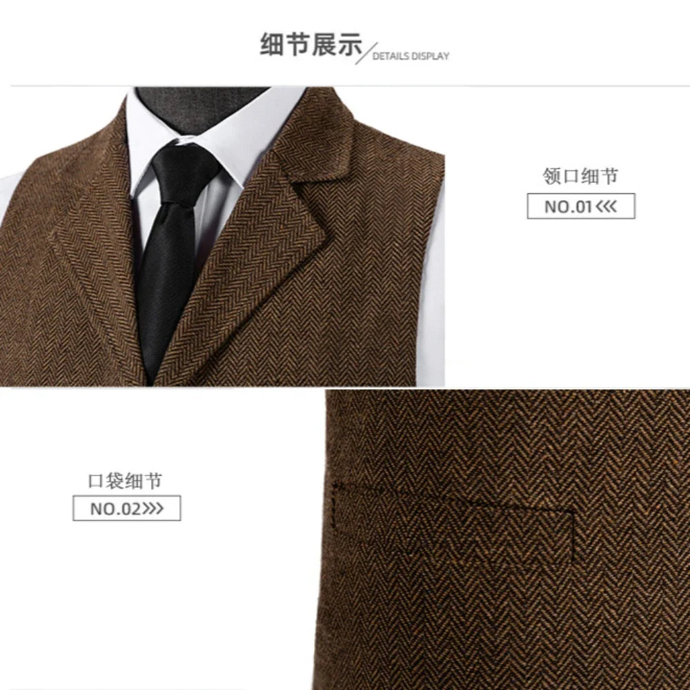 Men's Suit Vest for Wedding & Smart Casual – Multi-Color Waistcoat