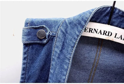2025 Femme Cowboy Vest Outwear Spring Women Fashion Large Size 5XL Denim Waistcoat Coat Ladies Double-breasted Sleeveless Jacket