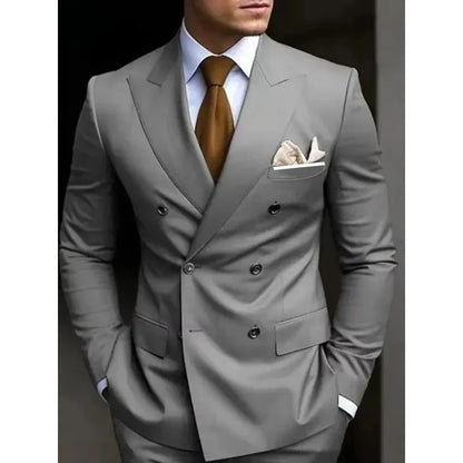 Luxury Fashion Light Suit Suit Men's Banquet Daily Casual Business suit men wedding suits for men