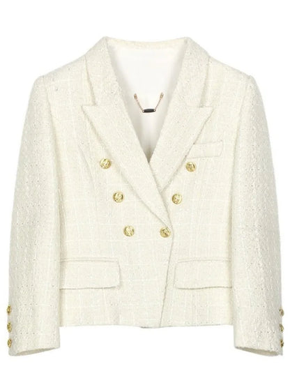 Single Breasted Solid Color Straight Jacket Versatile Ladies Loose Coats Fashion Round Neck Long Sleeves Outwear