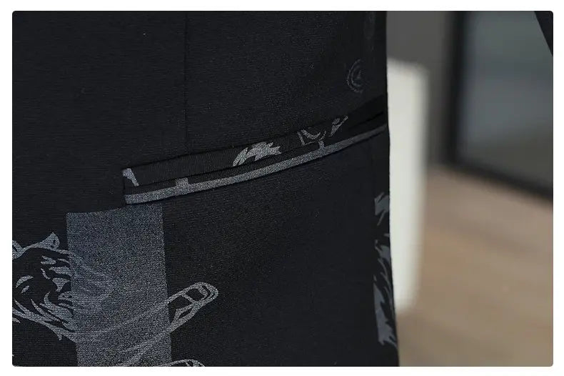 Blazer Autumn and Winter Men's Fashion Business Outdoor Travel Checkered Wedding Youth Slimming Casual High Formal Wear Blazer