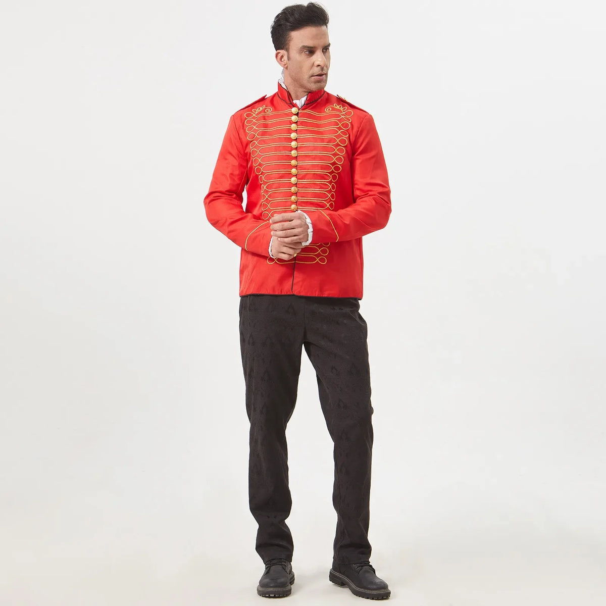 Blazer - Men's Medieval Revival Banquet Formal Wear Studio Wedding Performance Costume Drummer Costume Halloween Fashion Casual