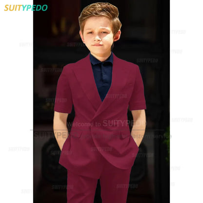 Big Boys Suit Graduation Ceremony Formal Outfits Birthday Party Newest Full Children's Set Homecoming Custom Fashion Costumes