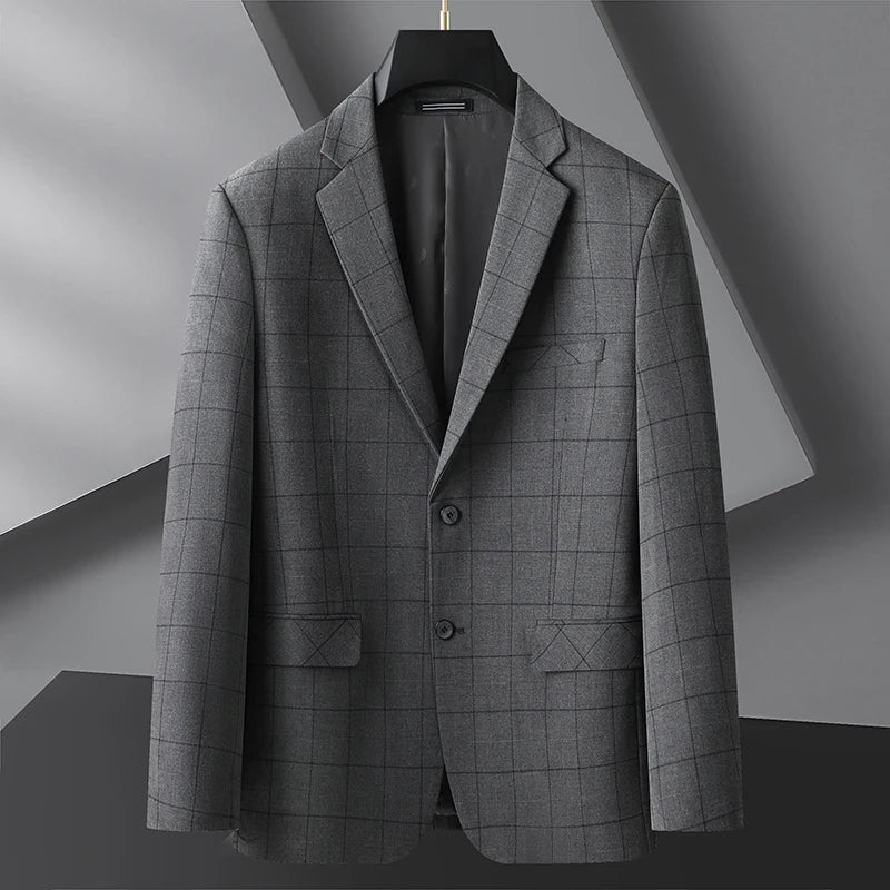 Fashionable Middle-Aged Large Size Suit XL-9XL Handsome Banquet High Quality Business Casual Loose Fit Jacket for plus Size Men