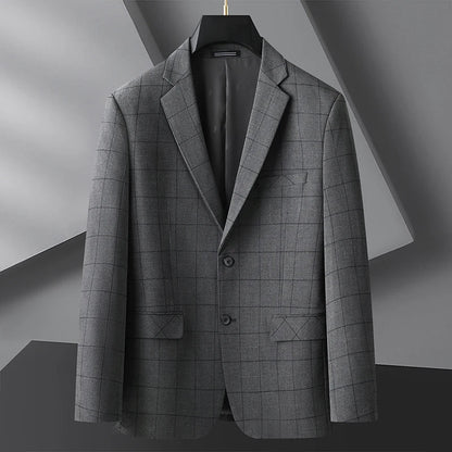 Fashionable Middle-Aged Large Size Suit XL-9XL Handsome Banquet High Quality Business Casual Loose Fit Jacket for plus Size Men