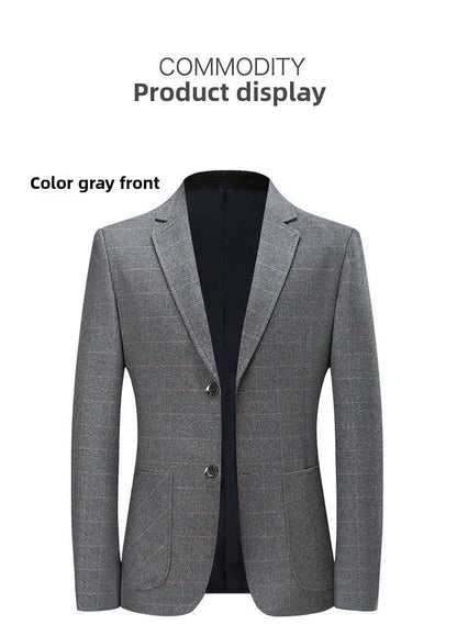 Blazer - New Men's Fashionable Outdoor Travel Premium Business Gentleman Wedding Stylish Multi-purpose Plaid Casual Blazer