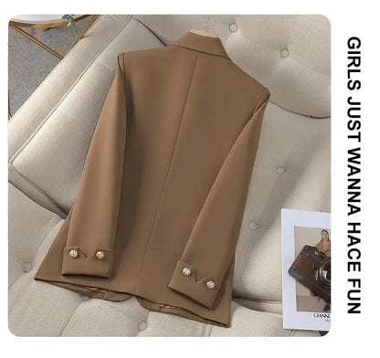 Spring Women's Outerwears Elegant Chic Single Breasted Blazers Femimino New In Coats Jackets Plus Size Veste Femme Casual
