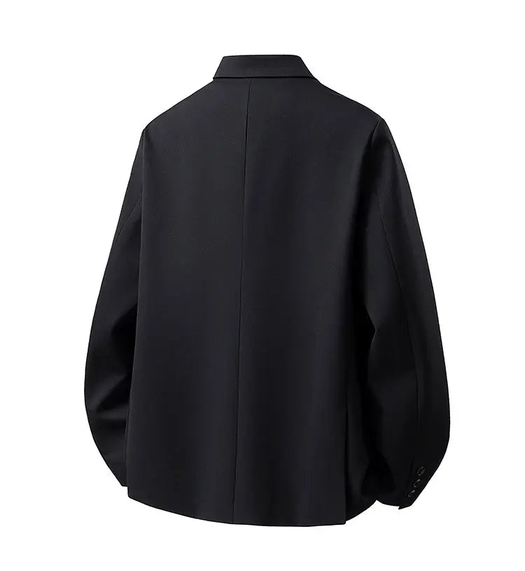 Double Breasted Clothes for Man Blazer Homme Luxe High Quality Luxury Corsage Designer Mens Black Elegant Chaqueta Formal Hombre