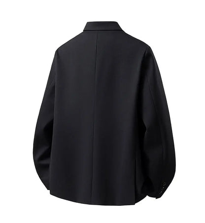 Double Breasted Clothes for Man Blazer Homme Luxe High Quality Luxury Corsage Designer Mens Black Elegant Chaqueta Formal Hombre