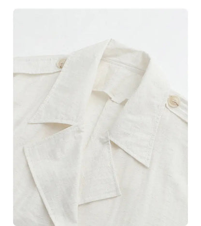 New Women Mid-length Trench Coats Loose Casual Oversized Double Breasted Office Ladies Blazer Jacket Spring Autumn