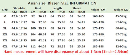 Blazer Men's Business Gentleman Wedding Fashion Best Man Solid Color Slim Fit Casual Mink Velvet with Cotton Thickened Blazer