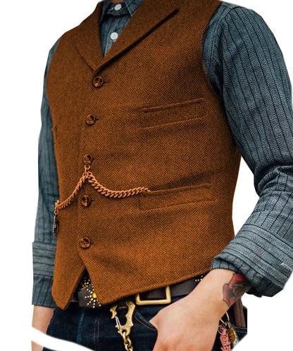 Men's Suit Vest for Wedding & Smart Casual – Multi-Color Waistcoat
