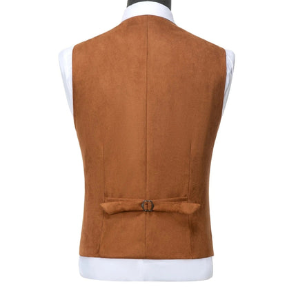 Men's Flannel Vest Single Breasted Waistcoat for Weddings & Formal Occasions