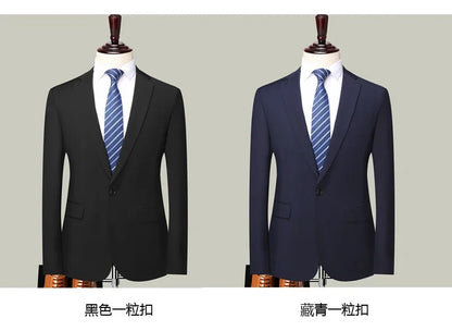 2026 Blazer Men Fashion Gentleman Business Outdoor Korean Version Travel Wedding Trend British Style Is Decorated Body Casual