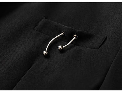 Japanese Uniform Luxury Man Clothing Yamamoto Style Blazer Cool Loose Streetwear Veste Costumes Homme Noir Mens Suits Jacket