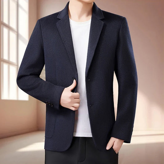 Men's High-End Suit Casual Business Stylish Jacket Versatile Fashionable Top for Middle-aged And Younger