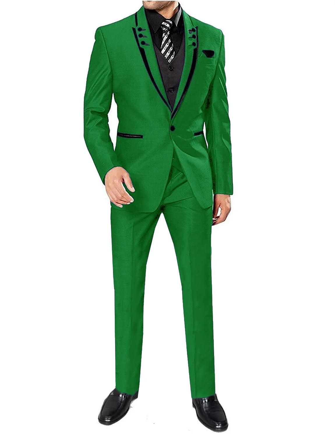 Men's 3 Pieces Suits Wedding Suits One Button Groom Tuxedos Men Leisure Boutique Business Wedding Suit Jacket Pants Vest