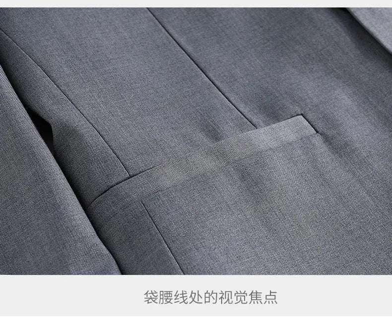 Blazer Men's Fashionable Business Zhongshan Suit Gentle Slimming, Gentleman's Casual Chinese Stand-up Collar, High-end Blazer