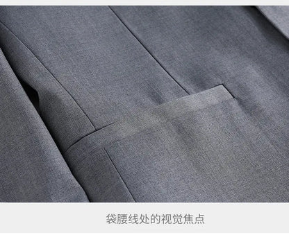 Blazer Men's Fashionable Business Zhongshan Suit Gentle Slimming, Gentleman's Casual Chinese Stand-up Collar, High-end Blazer
