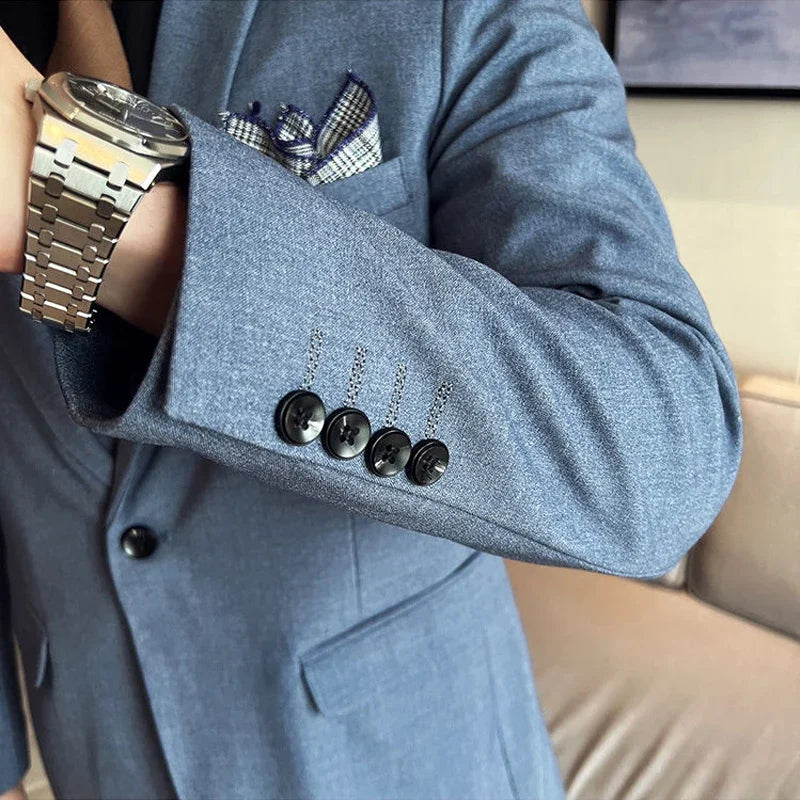 Men's Slim Fit Wedding Suit – Blazer & Pants Set