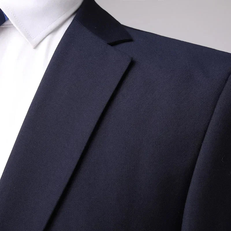 Men's 3-Piece Suit – Slim Fit Blazer Vest Pants Set for Business, Wedding & Casual Wear