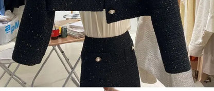 Fashionable Short Tailored Jacket Women's Loose Fit Perfume Style Korean Version Spring Autumn New Popular West Suit Top