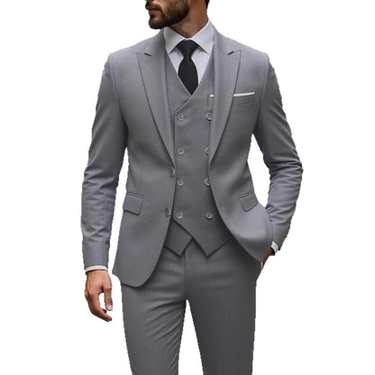 Costumes de Mariage Classiques Tuxedos Slim Fit Marié Pour Homme 3 Pièces Costume de Garçon d'Honneur Homme Formel Costume d'Affaires Homme (Veste+Gilet+Pantalon)